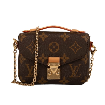 Túi Mini Designer Monogram Túi đeo chéo Micro Metis LV Màu nâu