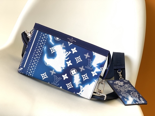 Ví nhỏ Gaston Louis Vuitton LV Pochette Khóa kéo đôi có thể đeo được