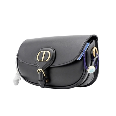 Túi đeo chéo da bê màu đen Túi đeo chéo Dior Bobby East West Hobo
