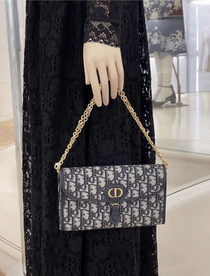 Ví cầm tay có nhãn hiệu OEM Saddle dài Dior Xiên Jacquard