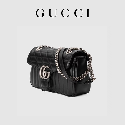 Túi đeo chéo hiệu GUCCI GG Túi đeo vai Marmont Da chần bông cỡ nhỏ