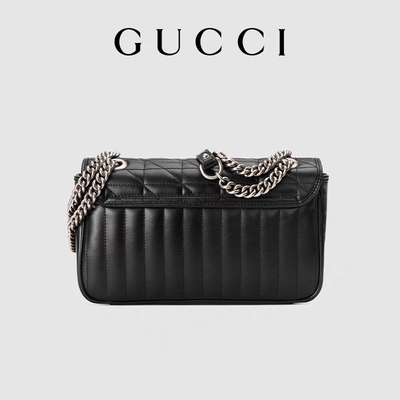 Túi đeo chéo hiệu GUCCI GG Túi đeo vai Marmont Da chần bông cỡ nhỏ
