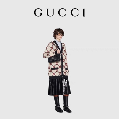 Túi đeo chéo hiệu GUCCI GG Túi đeo vai Marmont Da chần bông cỡ nhỏ