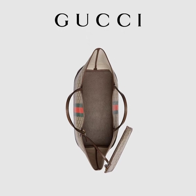 Túi Gucci Ophidia màu nâu hàng hiệu dành cho nữ Túi tote cỡ trung bình lớn màu đen Ebony