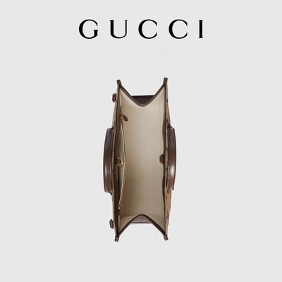 Túi Đeo Vai Thương Hiệu GUCCI Túi Tote Jumbo GG Camel Nam Quý Ông