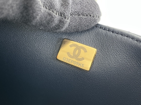 Caviar Chanel Mini Rectangular Caviar 2020 Da cừu sần &amp; Kim loại mạ vàng