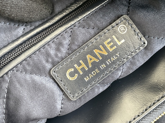 22S Calfskin Navy Túi xách nhỏ Chanel 22 &quot;Trash Bag&quot; ODM