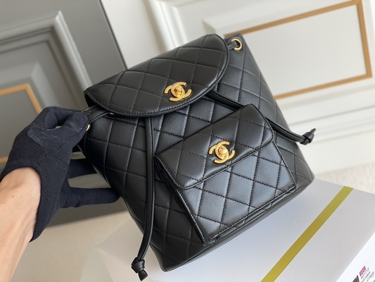 Ba lô thương hiệu Chanel Leather Flap Designer 1994-1996 Diamond Quilted For Women