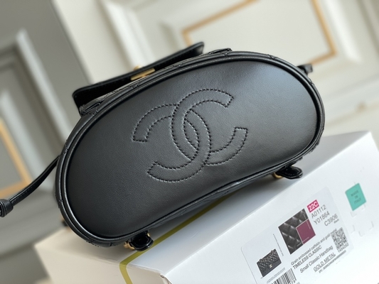 Ba lô thương hiệu Chanel Leather Flap Designer 1994-1996 Diamond Quilted For Women