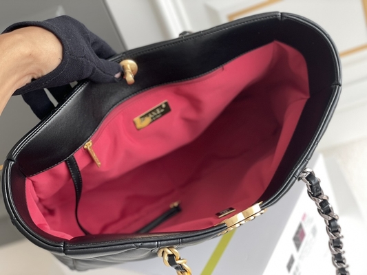 Túi da cừu thường ngày Chanel Classic Da cừu trơn Phong cách công sở dự tiệc