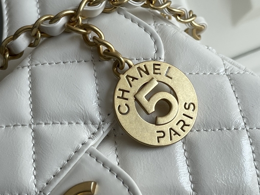 Chuỗi túi hàng hiệu được yêu thích nhất từ ​​da bê trắng cổ điển Túi du lịch Chanel 2023