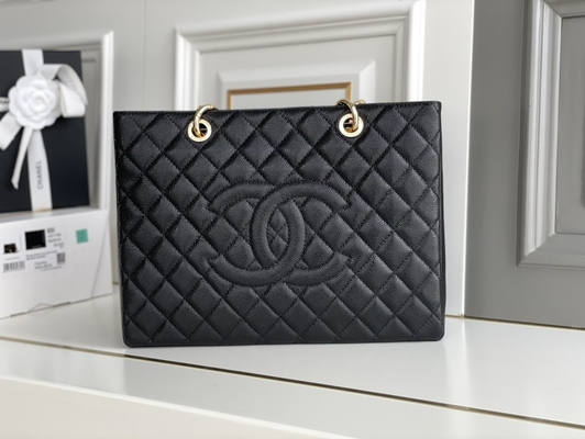 Túi lớn Chanel Lychee Leather Caviar Grand Shopping Tote GST