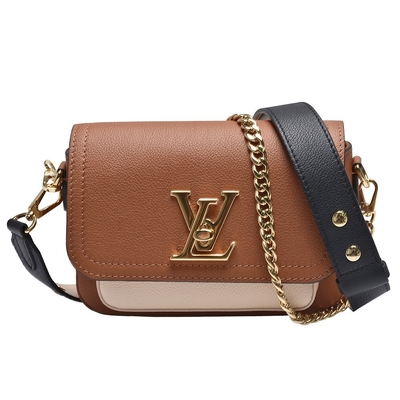 Túi Monogram thiết kế bằng da bê sần Túi LV Lockme Tender Bag Nâu