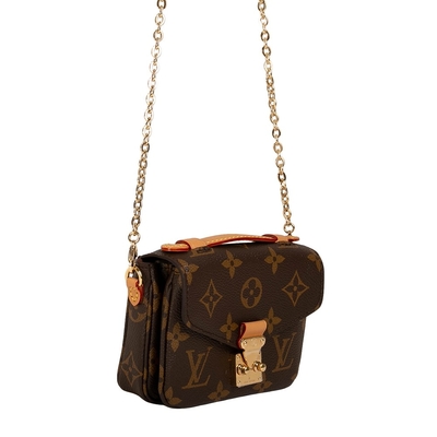 Túi Mini Designer Monogram Túi đeo chéo Micro Metis LV Màu nâu