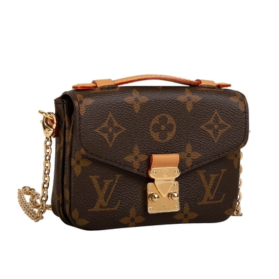 Túi Mini Designer Monogram Túi đeo chéo Micro Metis LV Màu nâu