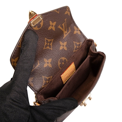 Túi Mini Designer Monogram Túi đeo chéo Micro Metis LV Màu nâu