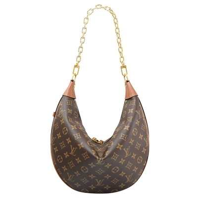 Túi LV Designer Monogram Túi xách da bò Presbyopic Half Moon
