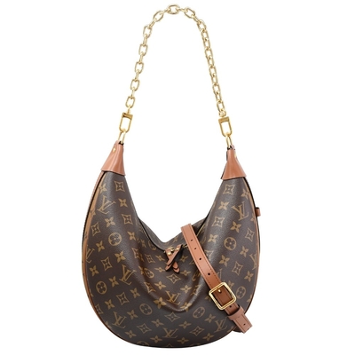 Túi LV Designer Monogram Túi xách da bò Presbyopic Half Moon
