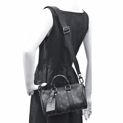 Người Đàn Ông Eclipse Canvas Keepall Mới Speedy Bandouliere 25 Túi Đeo Chéo M46271