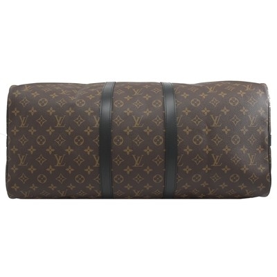 Macassar Vải tráng phủ LV Keepall BandoulièRe 55 Louis Vuitton M56714