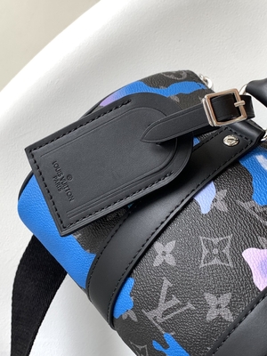 Túi Messenger thương hiệu Sunrise Monogram Eclipse LV Keepall Bandoulière 25 Room With A View