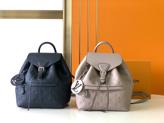 Balo Thương Hiệu LV Designer Balo Louis Vuitton Monogram Montsouris Hồng Đen