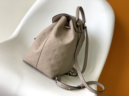 Balo Thương Hiệu LV Designer Balo Louis Vuitton Monogram Montsouris Hồng Đen