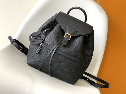 Balo Thương Hiệu LV Designer Balo Louis Vuitton Monogram Montsouris Hồng Đen