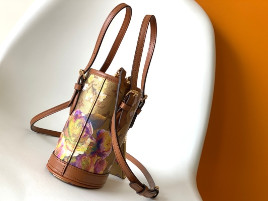 Túi Louis Vuitton Neverfull Bucket hoa ánh kim M81724