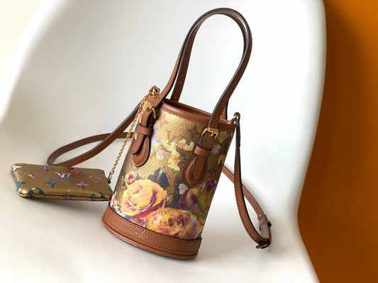 Túi Louis Vuitton Neverfull Bucket hoa ánh kim M81724