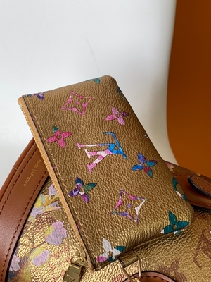 Túi Louis Vuitton Neverfull Bucket hoa ánh kim M81724