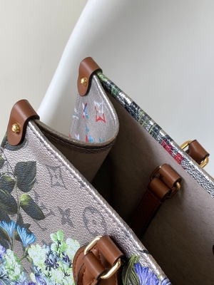 OEM hoa Louis Vuitton Túi tote vải tráng bạc Empreinte Onthego