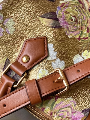 Khu vườn Monogram kim loại Phần cứng vàng mới Speedy BandoulièRe 25 M21317