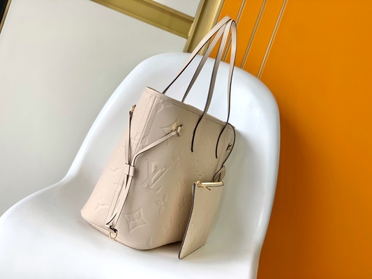 Túi Tote Neverfull MM Beige Tote Canvas thương hiệu Preloved