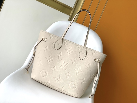 Túi Tote Neverfull MM Beige Tote Canvas thương hiệu Preloved