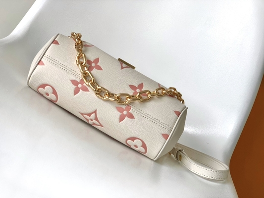 Túi đeo chéo Creme Mini được yêu thích Nhãn hiệu LV Rose Trianon Two Monogram Empreinte Leather