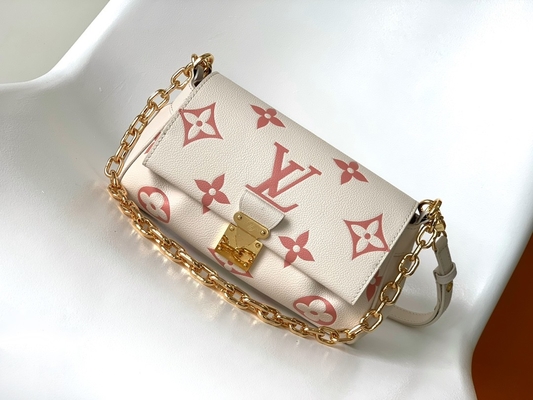 Túi đeo chéo Creme Mini được yêu thích Nhãn hiệu LV Rose Trianon Two Monogram Empreinte Leather