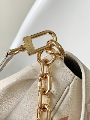 Túi đeo chéo Creme Mini được yêu thích Nhãn hiệu LV Rose Trianon Two Monogram Empreinte Leather