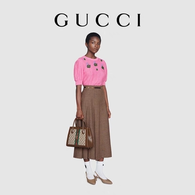 Túi GUCCI mang tính biểu tượng Jackie 1961 Tote Medium With Gold Toned Hardware