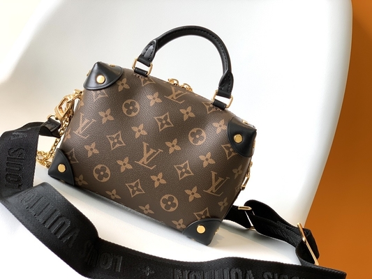 Louis Vuitton Túi hàng hiệu tùy chỉnh Petite Malle Souple Empreinte Monogram Nâu Đen