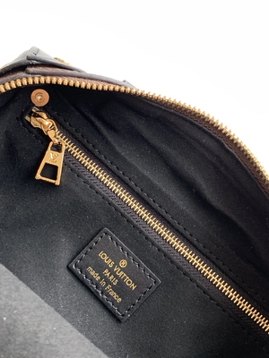 Louis Vuitton Túi hàng hiệu tùy chỉnh Petite Malle Souple Empreinte Monogram Nâu Đen