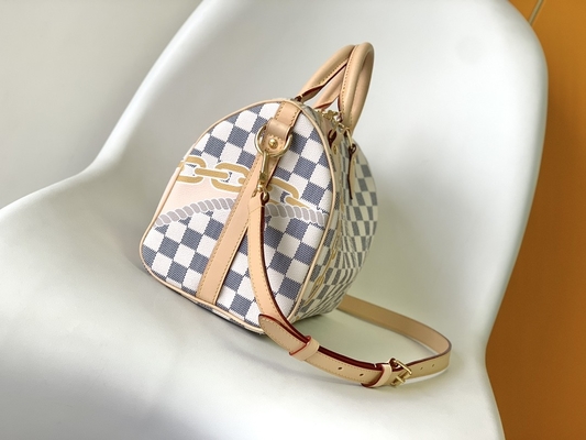Vải tráng Speedy Louis Vuitton Damier Azur 25 M46390