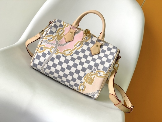Vải tráng Speedy Louis Vuitton Damier Azur 25 M46390