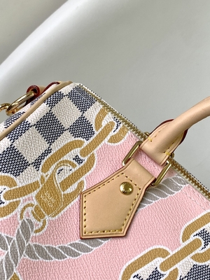 Vải tráng Speedy Louis Vuitton Damier Azur 25 M46390
