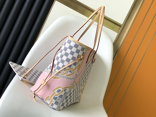 Tahiti Limited Túi hàng hiệu Custom kẻ ca rô Louis Vuitton Neverfull MM