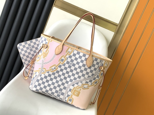 Tahiti Limited Túi hàng hiệu Custom kẻ ca rô Louis Vuitton Neverfull MM