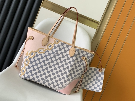 Tahiti Limited Túi hàng hiệu Custom kẻ ca rô Louis Vuitton Neverfull MM