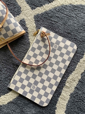 Tahiti Limited Túi hàng hiệu Custom kẻ ca rô Louis Vuitton Neverfull MM