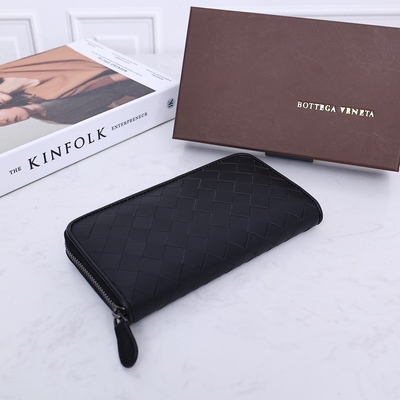 BV Leather Mini Designer Ví Bottega Veneta Intrecciato Wallet Zip Around