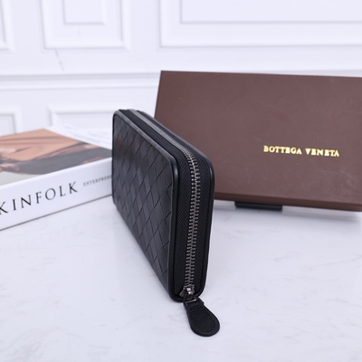 BV Leather Mini Designer Ví Bottega Veneta Intrecciato Wallet Zip Around